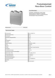 Produktdatenblatt Reco-Boxx Comfort - Aerex