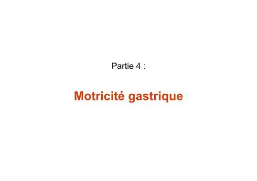 MotricitÃ© du tube digestif - UniversitÃ© Virtuelle Paris 5