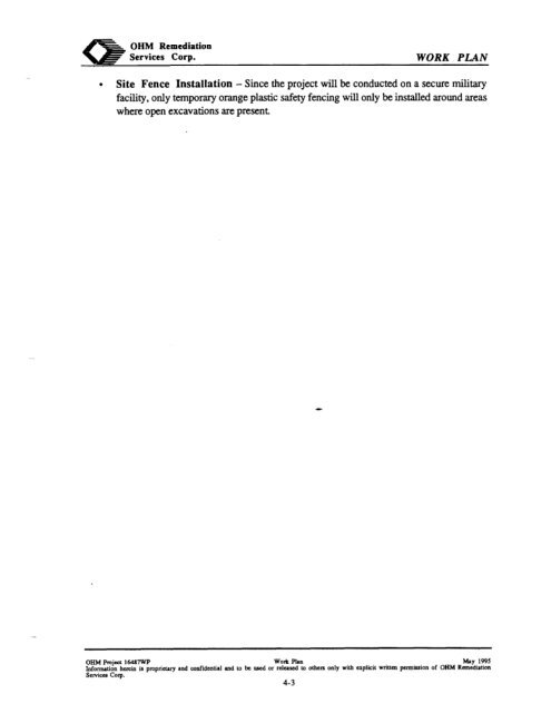 work plan for soil remediation, sampling and analysis plan, site ...