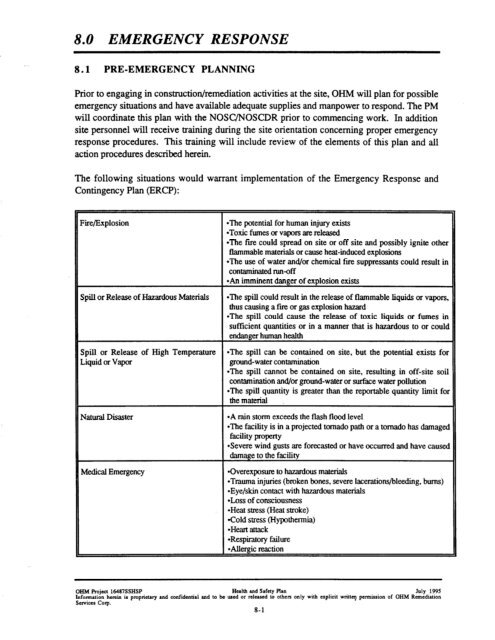 work plan for soil remediation, sampling and analysis plan, site ...