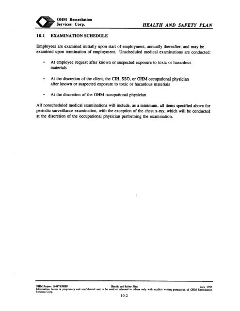 work plan for soil remediation, sampling and analysis plan, site ...