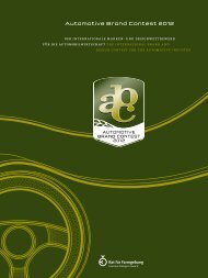 Automotive Brand Contest 2012 - German Design Council
