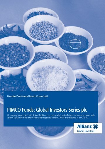 PIMCO Funds: Global Investors Series plc - Fundsupermart.com