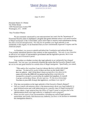 Letter - Federation for American Immigration Reform