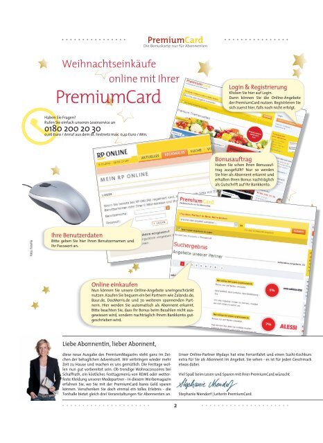 Weihnachten mit der PremiumCard - RP-PremiumCard