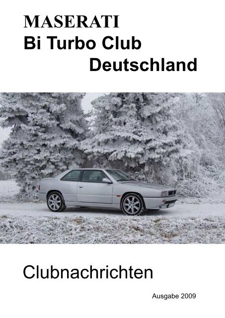 MASERATI Bi Turbo Club Deutschland Clubnachrichten