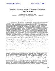 The FASIT System - Functional Analytic Psychotherapy | FAP