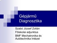 diagnosztika - Mechatronikai Ã©s AutÃ³technikai IntÃ©zet