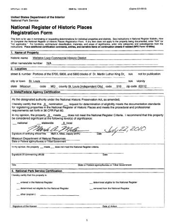 National Register of Historic Places Registration  Form -