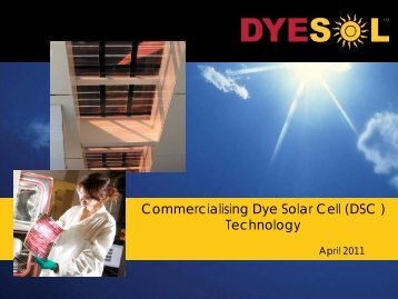 (DSC ) Technology - Dyesol