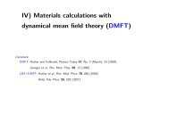 IV) Materials calculations with dynamical mean field theory (DMFT)