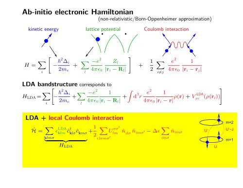 IV) Materials calculations with dynamical mean field theory (DMFT)