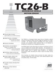 MS SEDCO TC26-B Microwave Vehicle Motion Sensor - Temple, Inc.