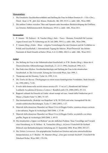 Publikationen Stand 07 2013.pdf, Seiten 1-4 - Institut für Alte ...