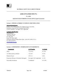 Aer-O-Water 3EM 3% AFFF MSDS - FIREFLEX SYSTEMS