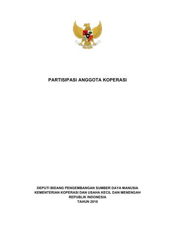 PARTISIPASI ANGGOTA KOPERASI - Smecda