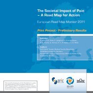 The Societal Impact of Pain â A Road Map for Action - SIP