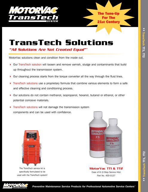 TransTech Solutions - MotorVac