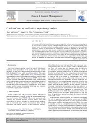 Coral reef metrics and habitat equivalency analysis - Reef Ball ...