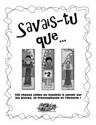 Savais-tu que... - Fesfo