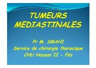 Pr M SMAHI Pr M. SMAHI Service de chirurgie thoracique CHU ...