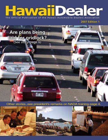 Are plans being laid  for gridlock? - Hawaii Automobile Dealers ...