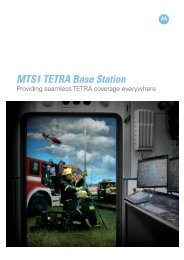 MTS1 TETRA Base Station - Vianet Sverige AB