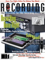 m103 in Recording Magazine - Grace Design