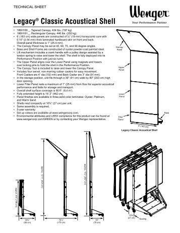 LegacyÂ® Classic Acoustical Shell - Wenger Corporation