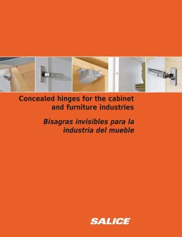 Concealed hinges for the cabinet and furniture industries Bisagras ...