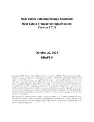 Real Estate Data Interchange Standard - Rapattoni Corporation