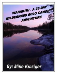 Wabakimi.....A 23 Day Adventure - Canoe Stories