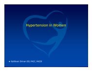 Women and Hypertension