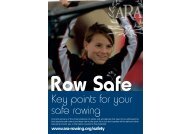 Row Safe Leaflet - British Rowing