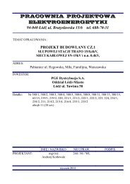 pracownia projektowa elektroenergetyki - PGE Dystrybucja