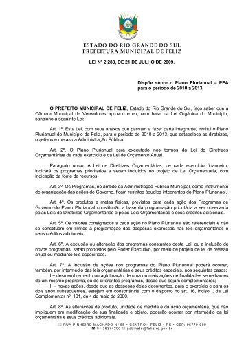 PROJETO DE LEI Nº - Governo do Estado do Rio Grande do Sul