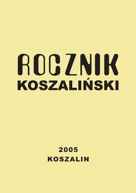 wersja pdf - KoszaliÅ„ska Biblioteka Publiczna - Koszalin