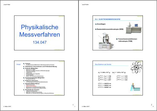 Physikalische Messverfahren