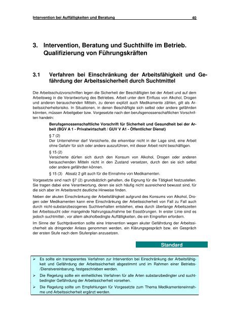 QualitÃ¤tsstandards zur betrieblichen SuchtprÃ¤vention und