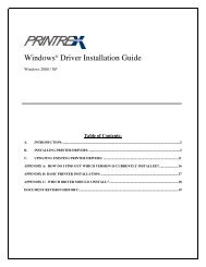 Printrex Driver Install Manual - TransAct