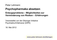 Psychopharmaka absetzen - Antipsychiatrieverlag