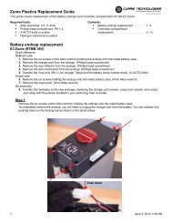 Zuma Plastics Replacement Guide Battery endcap replacement