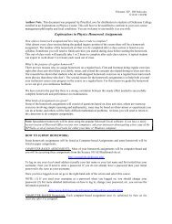 LaTeX template (pdf) - Physics - Dickinson College