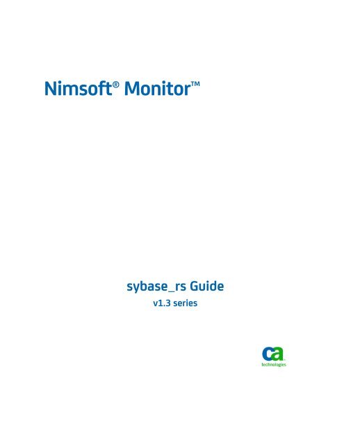 Probe Configuration - Nimsoft Library