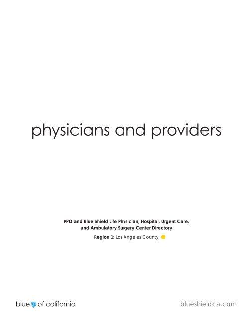 physicians and providers