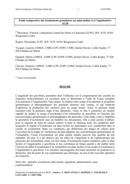P23 - Pages perso - LCPC