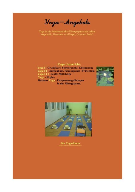 Aktuelle Flyer als PDF zum herunterladen! - Yoga Vidya