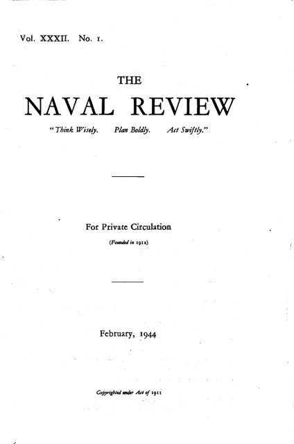 The Naval Review : Vol 92 Blackham Edited By Vice Admiral Sir J Nov 2004 No 4 