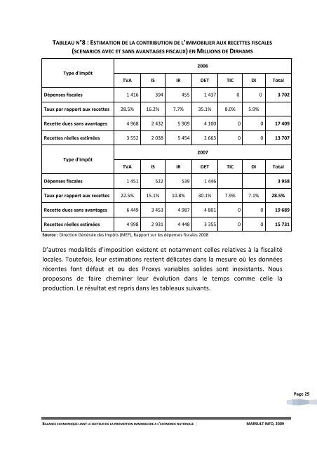 rapport final de la mission - Ministère de l'Habitat, de l'urbanisme et ...