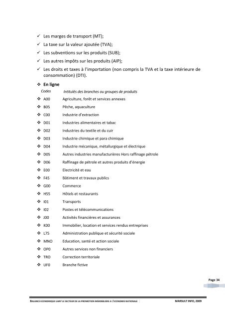 rapport final de la mission - Ministère de l'Habitat, de l'urbanisme et ...